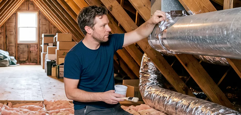 Duct Board Leak Repair in Temple