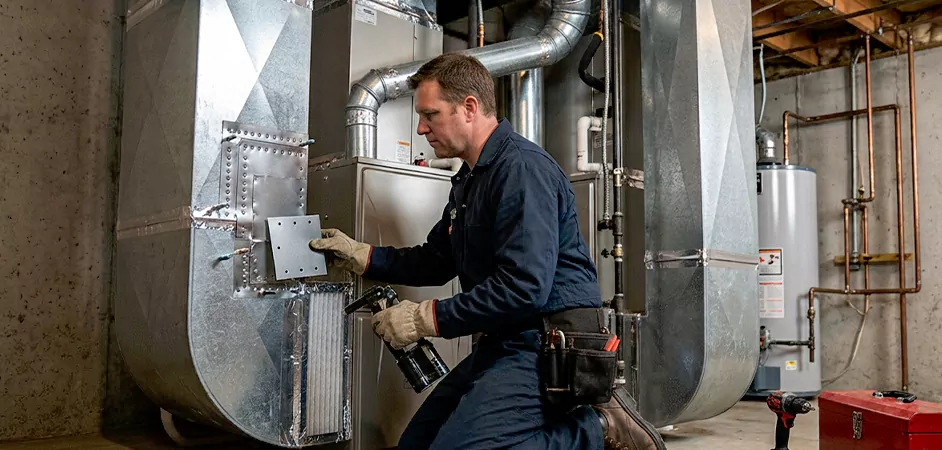 Supply and Return Plenum Repair in Temple