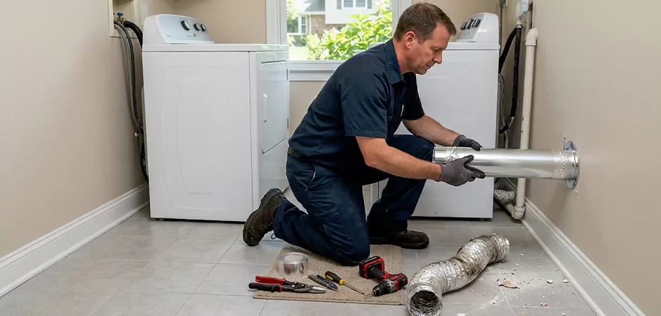 Dryer Vent Replacement in Temple