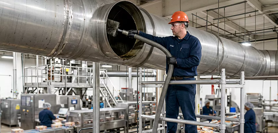 Food Processing Facility Duct Cleaning in Temple