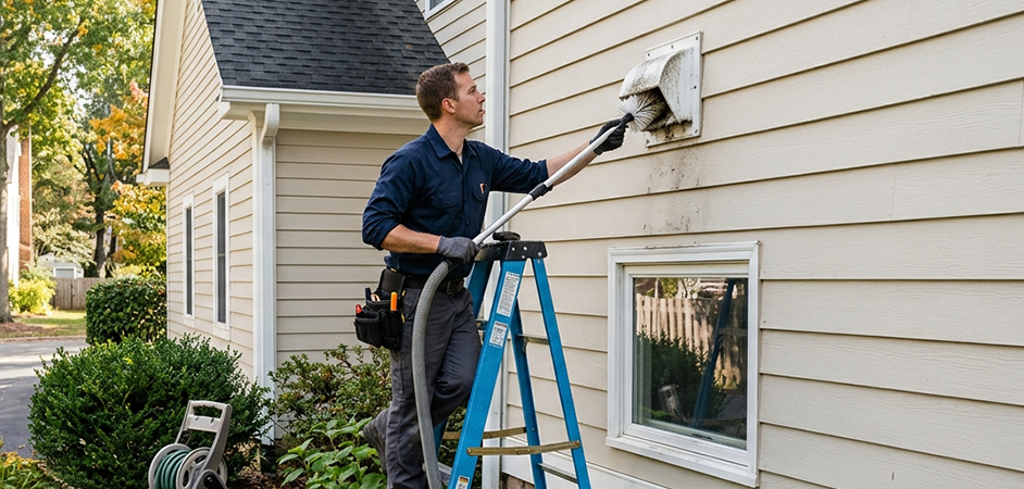 Exterior Vent Cap Cleaning in Temple